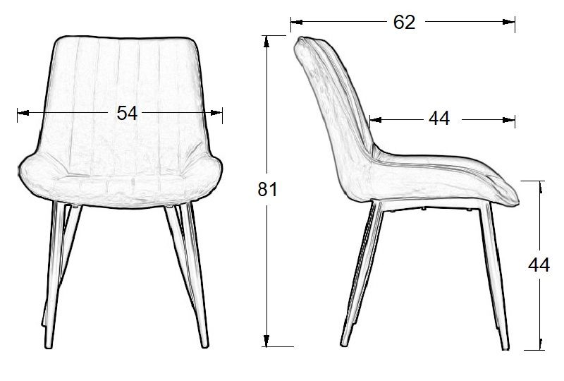 Krzesło dostawne tapicerowane HTS-D7A