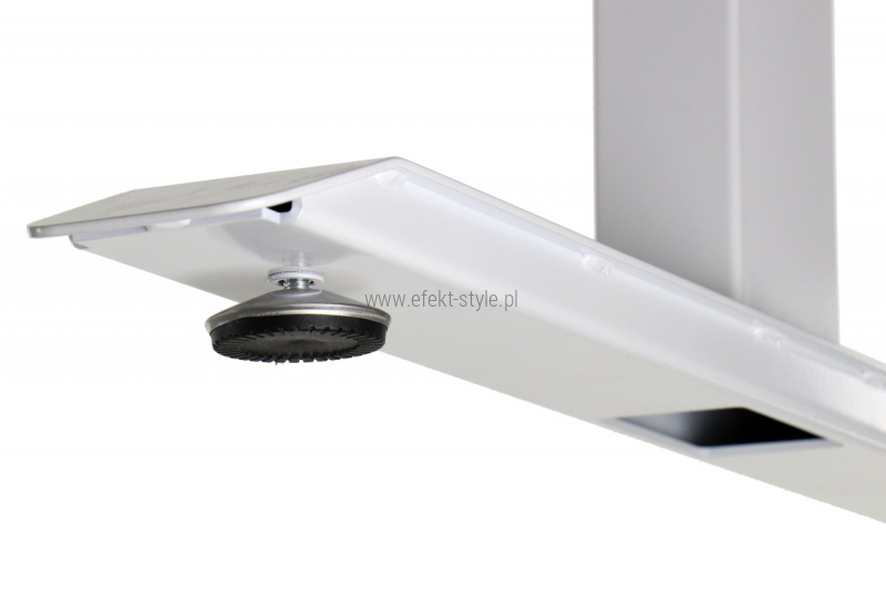 Stelaż UT04-3T/W z elektryczną regulacją wysokości w zakresie 61,5-126,5 cm, 2 silniki/3 segmentowa kolumna, kolor biały