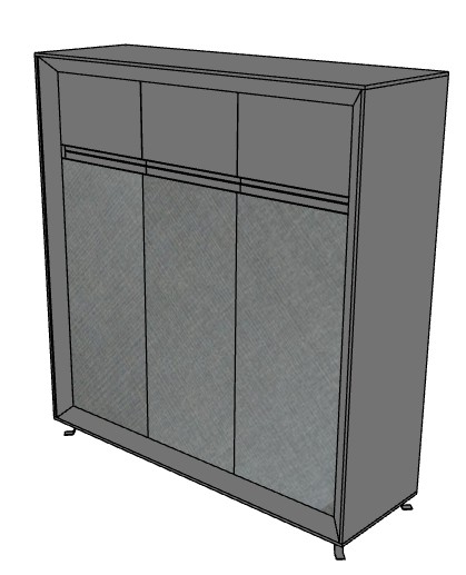 Komoda niska CHEVRON CN8/ 144x40x122h