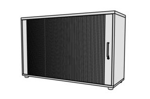 Szafa biurowa żaluzjowa RG35 120x40x76h