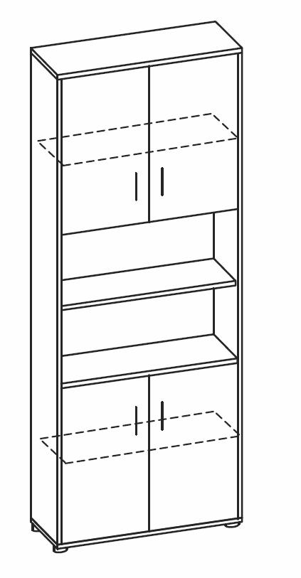 Szafa STATUS PROSTY G0124M - 80x38x200h