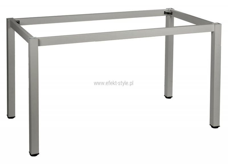 Stelaż metalowy do stołu i biurka A057/KA 156x66 cm, noga kwadratowa kolor aluminium