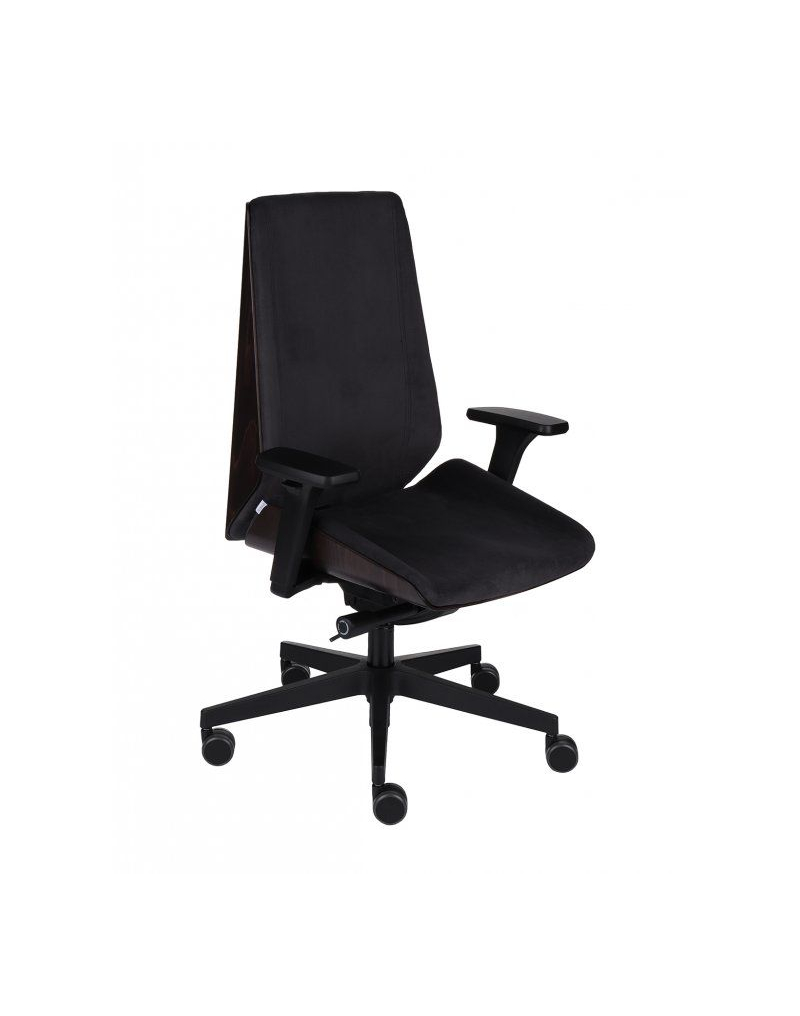 Fotel gabinetowy MOON WOOD BLACK