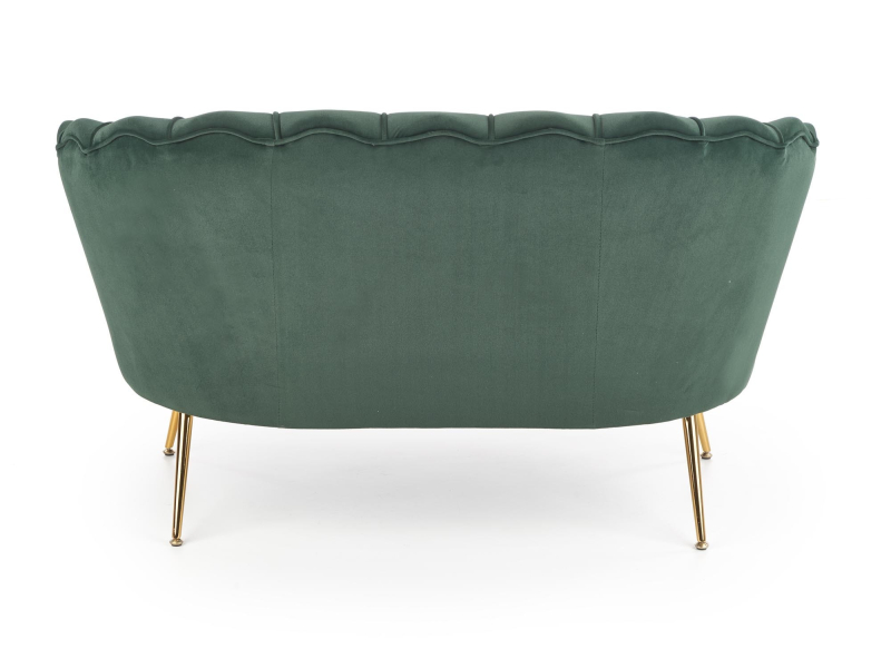 Sofa AMORINITO XL wypoczynkowa ciemny zielony / złoty