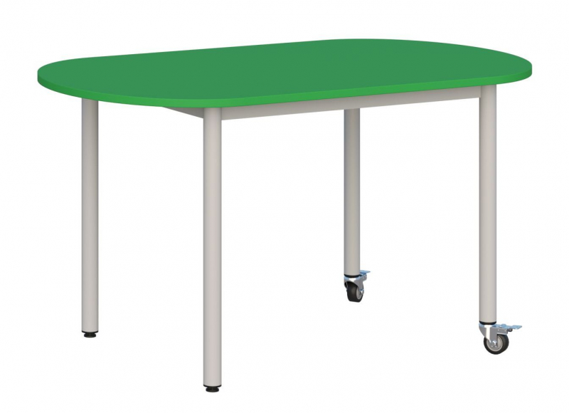 Stolik mobilny blat owalny 120x70/rozmiar 4,5,6