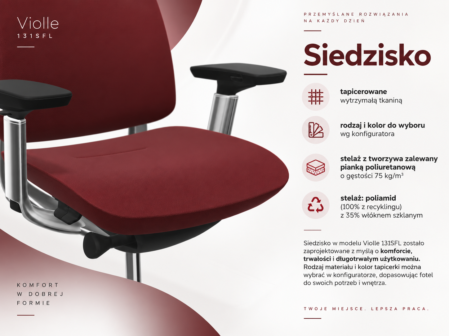 Violle 131SFL – ergonomiczny fotel sędziowski i menadżerski Profim