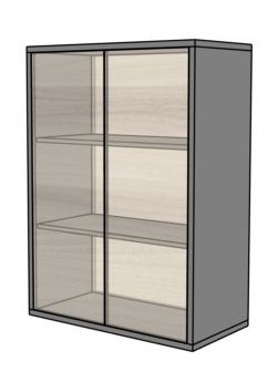 Szafa biurowa EVZ20 push to open 85x43x117h