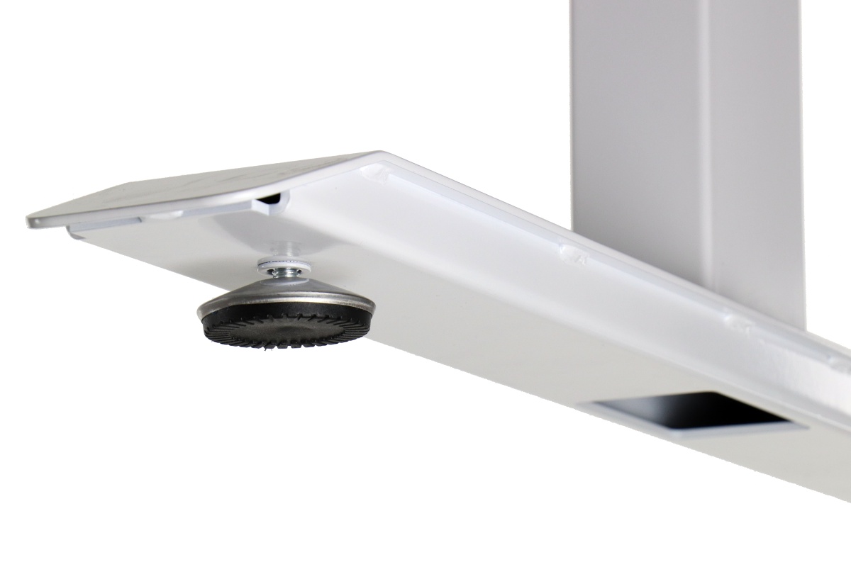 Stelaż UT04-3T/W z elektryczną regulacją wysokości w zakresie 61,5-126,5 cm, 2 silniki/3 segmentowa kolumna, kolor biały
