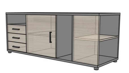 Kontener podporowy EVP26 160x55x62,7h