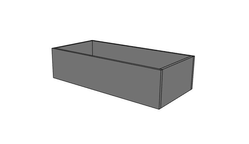 Donica szeroka HX022 - 90x43x22,5h