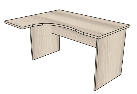 Biurka pracownicze PRIMUS PB51L/39 lewe - 140/39x110x75h