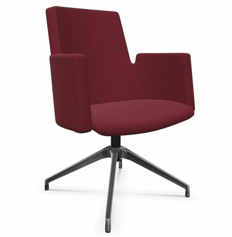 Fotel prokuratorski niski IN Access AC4R obrotowy bordo