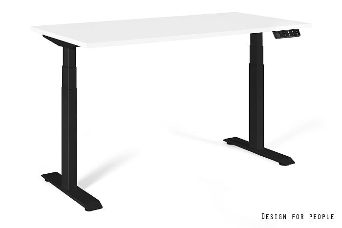 ACTIVE I-YZ-02 Biurko z elektryczną regulacją wysokości, blat 160x70 cm kolor biały, stelaż czarny
