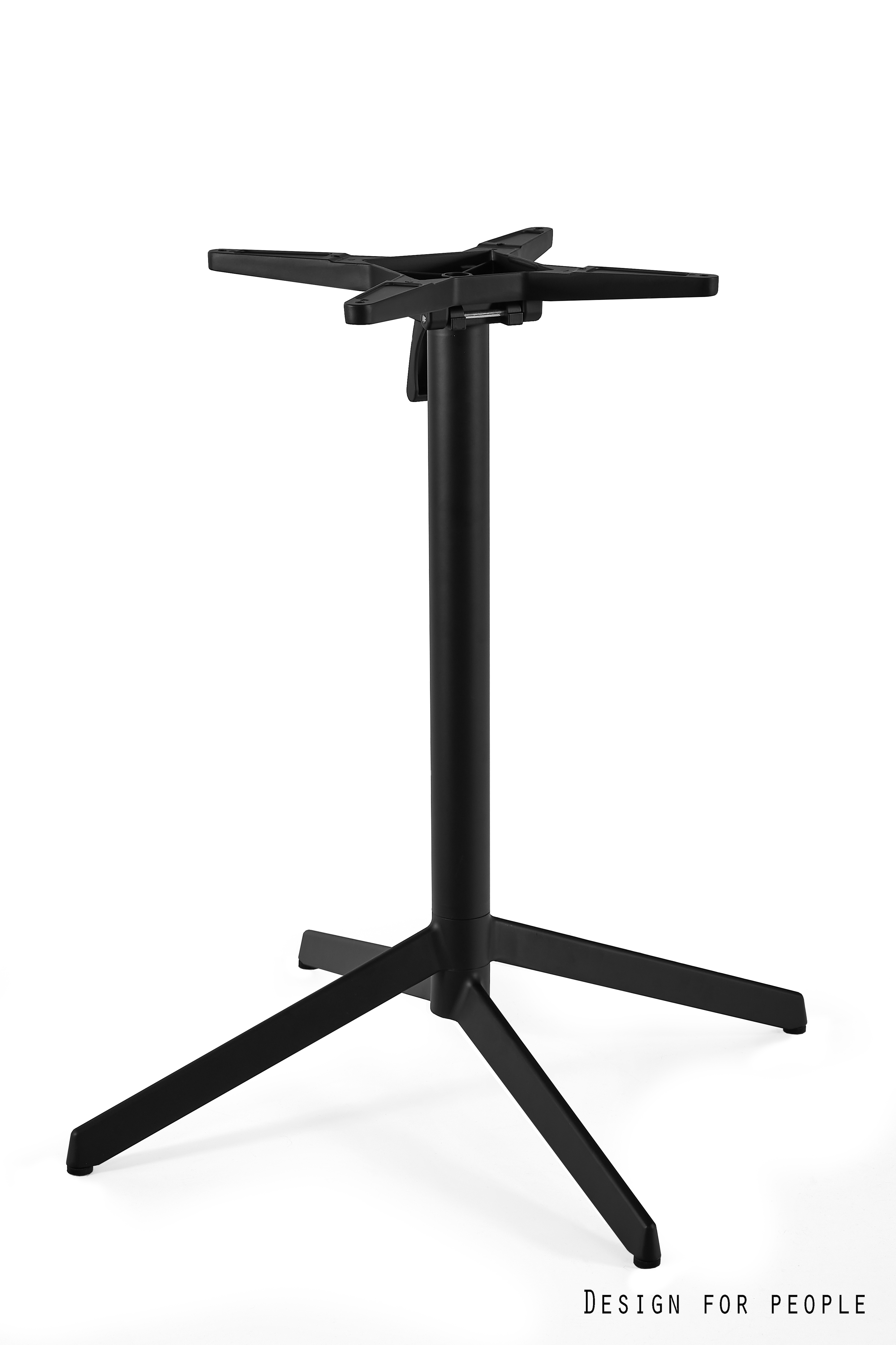 NEXUS Podstawa uchylna do stolika czarna; wysokość 73 cm