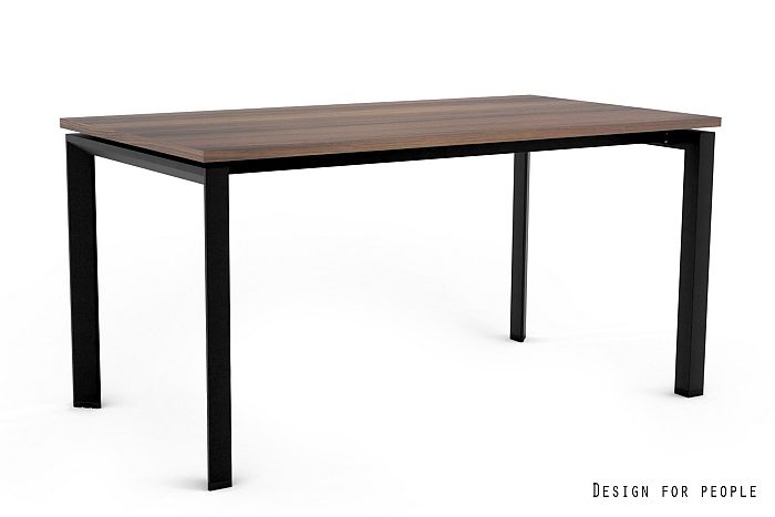 Biurko / Stół PASON Manager Desk 150 x 80 cm – Blat WALNUT / Czarny Stelaż