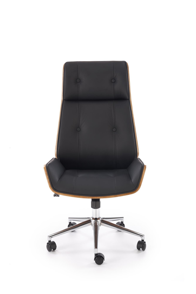 WEBSTER fotel gabinetowy orzechowy/czarny