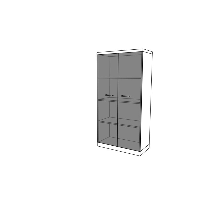 Szafa z drzwiami szklanymi CLASSIC CS10 80x40x160h