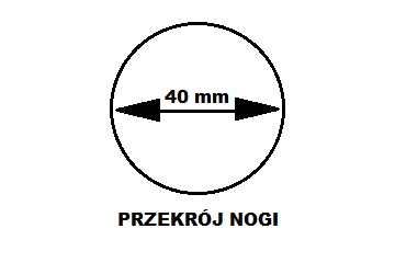 noga okrągła - fi 4 PRODUKCJA 2-5 tygodni
