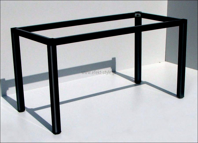 Stelaż metalowy do stołu i biurka A057/KC 116x76 cm, noga kwadratowa kolor czarny