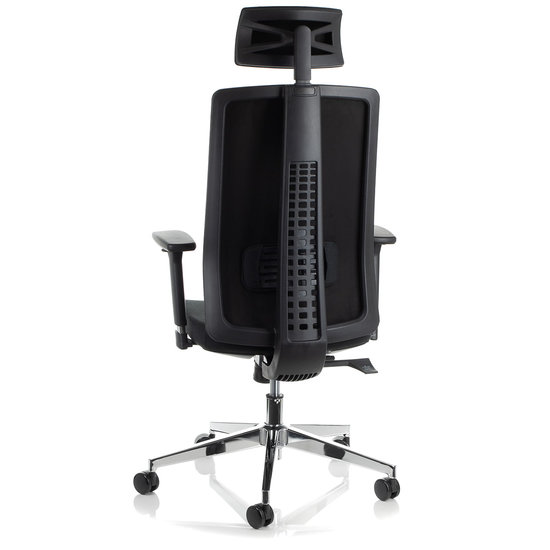 ZN-807-C-30 Fotel Biurowy czarny z wysuwem siedziska