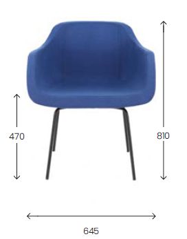 Krzesło konferencyjne SOUL 4L Black