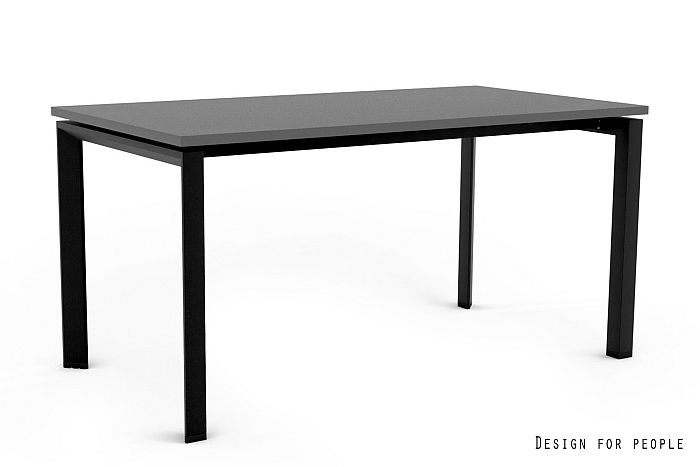 Biurko / Stół PASON Manager Desk 150 x 80 cm – Blat Antracyt / Czarny Stelaż