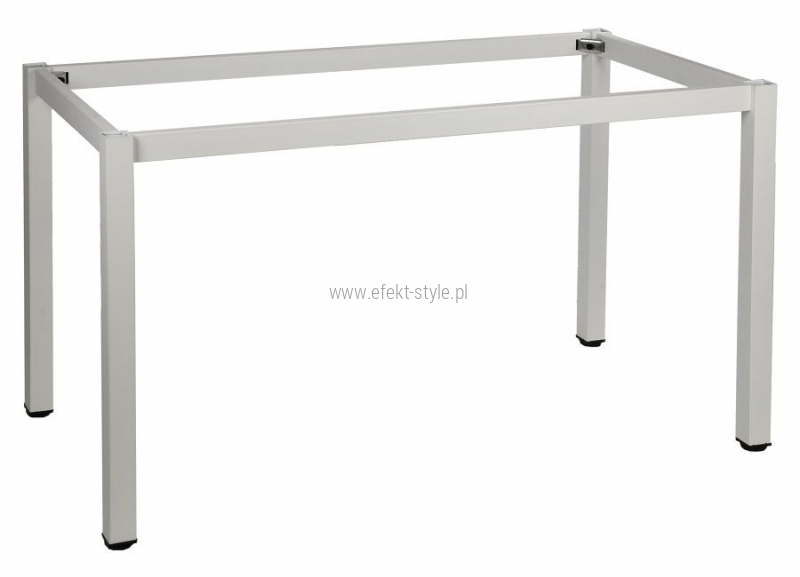 Stelaż metalowy do stołu i biurka A057/KB 136x76 cm, noga kwadratowa kolor biały