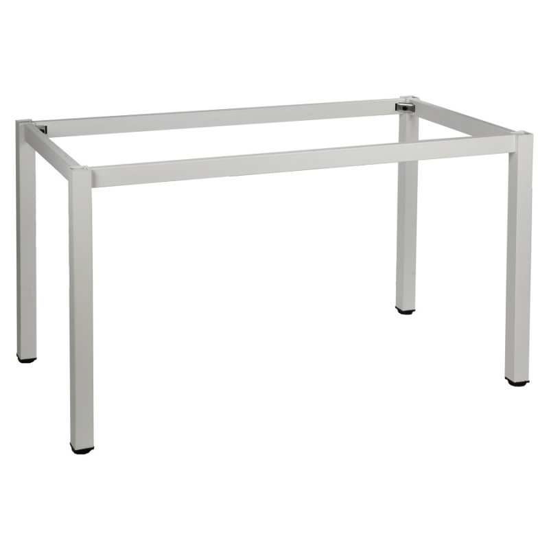 Stelaż metalowy do biurka i stołu NY-A057/KB - 196x76 cm, noga kwadratowa kolor biały
