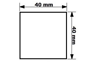 noga kwadrat - 4x4 cm PRODUKCJA 2-5 tygodni