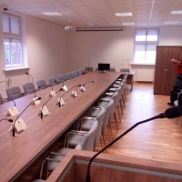 Sala konferencyjna w Urzędzie Gminy Lubin