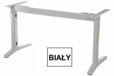 Stelaż metalowy do biurka EF-STL-01 biały - rozsuwana belka