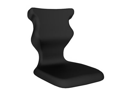 ENTELO Dobre krzesło obrotowe POCKET PLUS SOFT nr 6 z ruchomym pulpitem - Czarny RAL 9005
