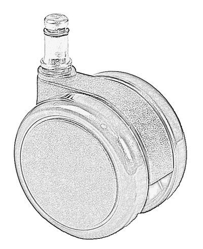 Fotel obrotowy MIRA AM/TS-101-112   - Kółka twarde - do powierzchni miękkich (np.dywany, wykładzina)