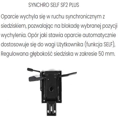 Fotel biurowy COCO WS CHROME  - Synchroniczny Self SF2 Plus