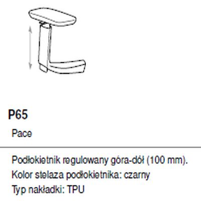 Fotel biurowy Pace 151SFL MAX - Podłokietniki P65TPU