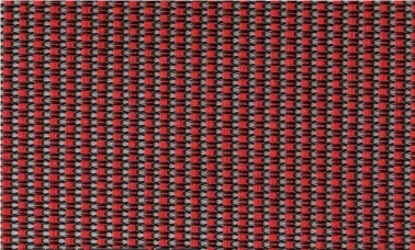  Fotel Obrotowy WAU 2 czarny siatka - czerwony