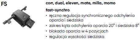 Fotel biurowy obrotowy ELEVEN EL103 black z zagłówkiem - FS