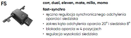 Fotel biurowy obrotowy DUAL black DU 103 - z zagłówkiem - M