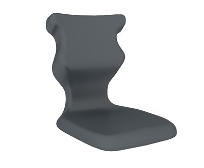 ENTELO Dobre Krzesło Twist Plus naked nr 6 - z ruchomym pulpitem - Szary RAL 7031