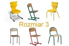 Krzesła szkolne rozmiar 3