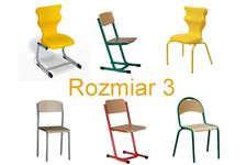 Krzesła szkolne rozmiar 3