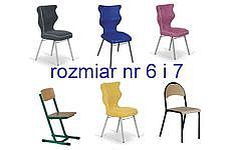 Krzesła szkolne rozmiar 6 i 7
