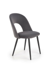 K384 krzesło popielaty / czarny (1p=4szt)