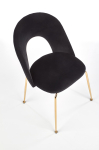 K385 krzesło czarny / złoty