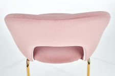 K385 krzesło jasny różowy / złoty