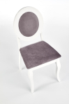 BAROCK krzesło biały / popielaty