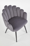 K410 krzesło popielaty velvet