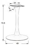 Podstawa do stolika SH-9108-1/B fi 49 cm wys. 72,5 cm