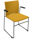 Krzesło biurowe konferencyjne ARIZ 570V 2P z podłokietnikami - tapicerowane