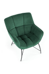 BELTON fotel wypoczynkowy ciemny zielony